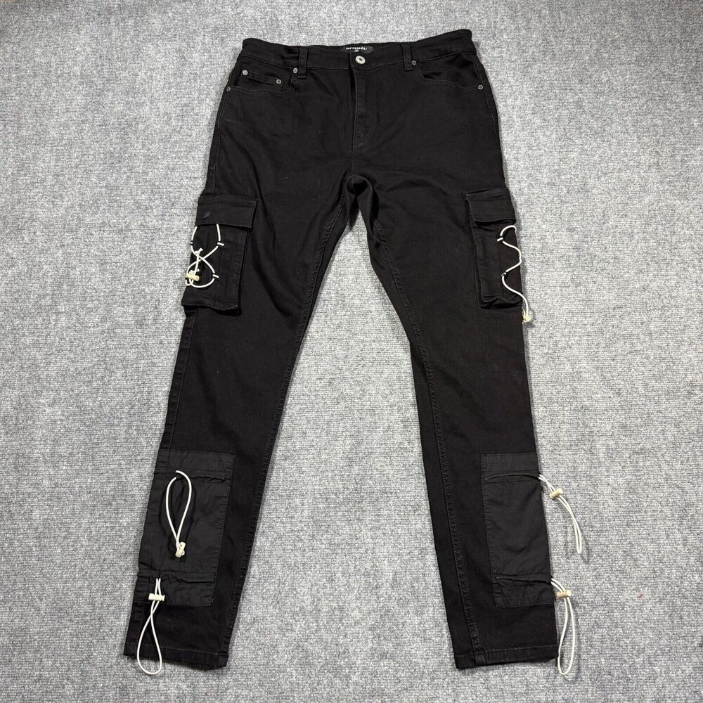 Men's Black Straight Jeans